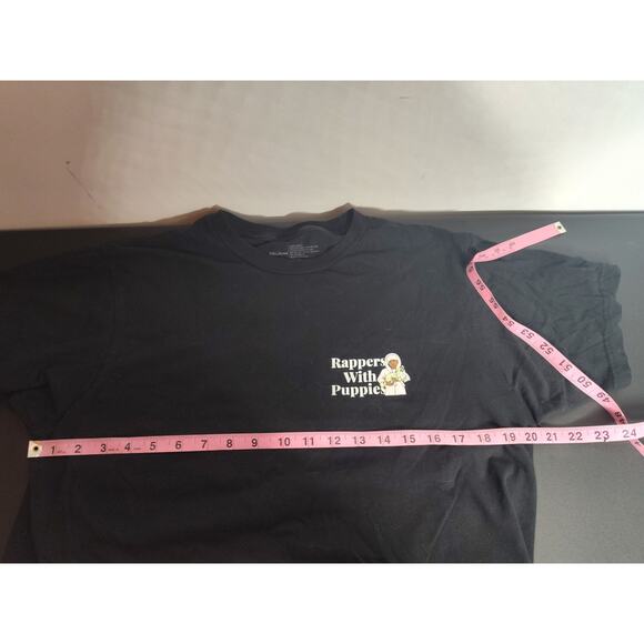 Dog Limited "Rappers with Puppies" Mens Unisex T Shirt Black L - Picture 4 of 5